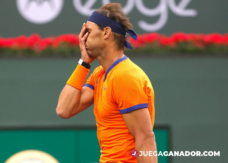 Rafael Nadal sufrió una lesión en la final de Indian Wells